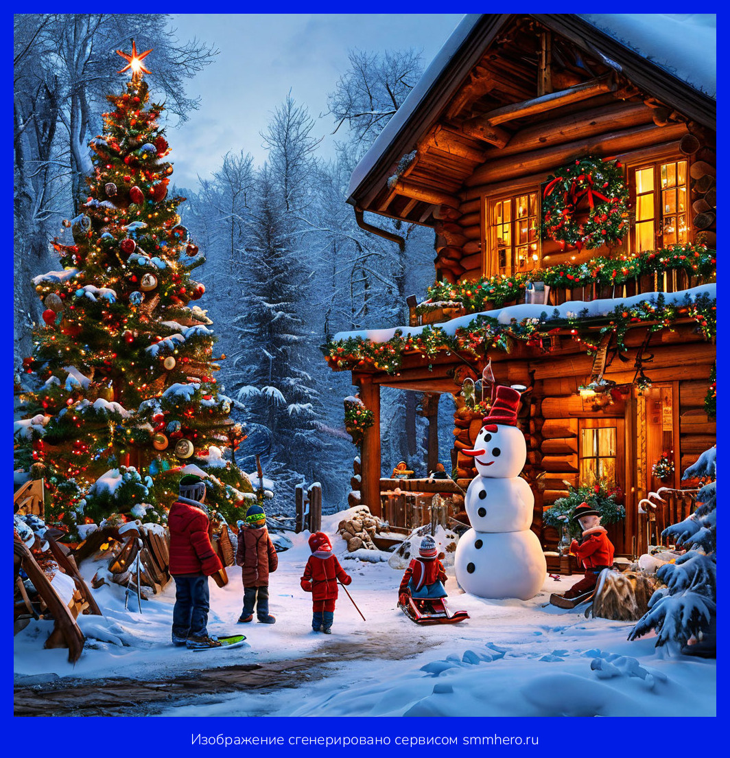 Загородный дом на Новый год: идеи для праздничного досуга всей семьёй